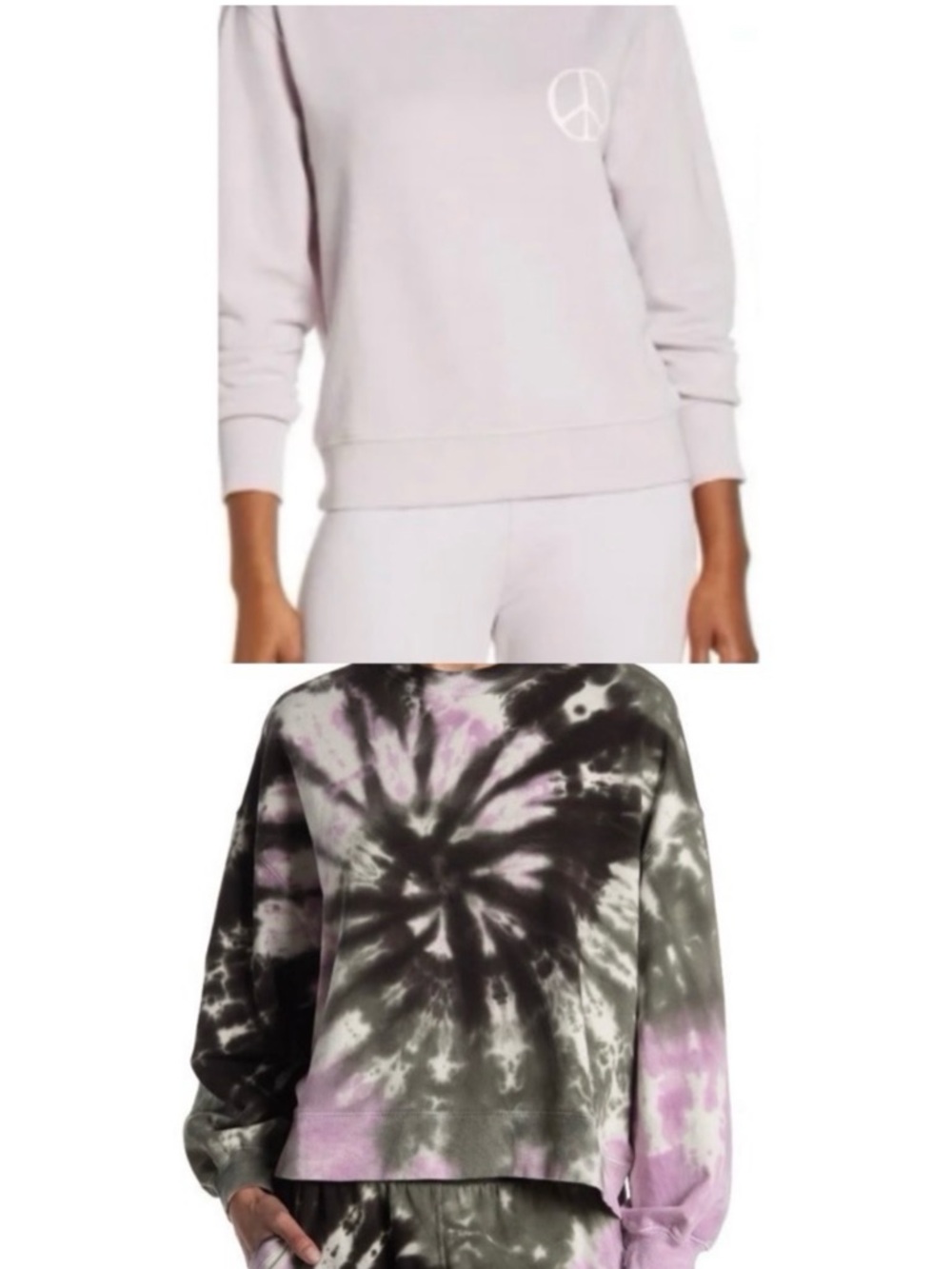 NEW Bundle Spiritual Gangster La Vida Peace/Electric Rose Neil Wave Sweatshirt